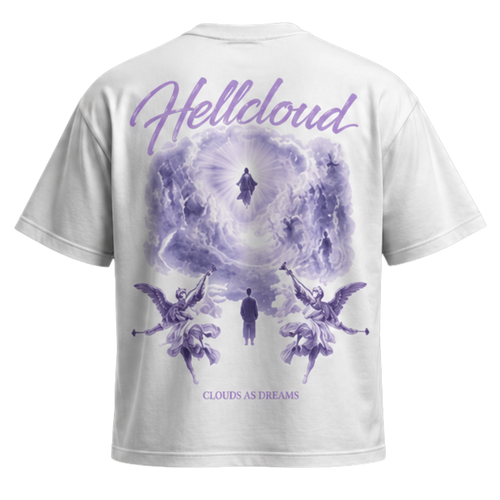 PURPLE CLOUD SEMI OVERSIZE BLANCA